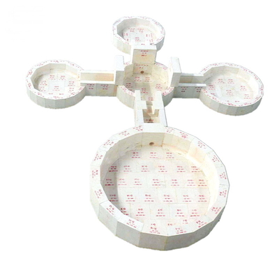 Glass Furnace Refractory Bricks Fused Cast AZS Block Zirconium Corundum Bricks
