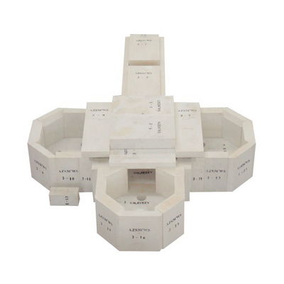 Oblique Casting Fused AZS Bricks Zirconium Corundum Brick Low thermal Expansion
