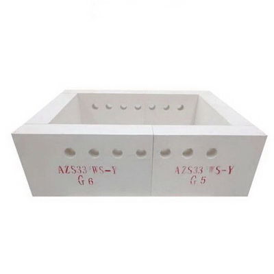 Fused Bricks Glass Furnace AZS Fused Zirconium Corundum Brick AZS33 36 41 Bricks